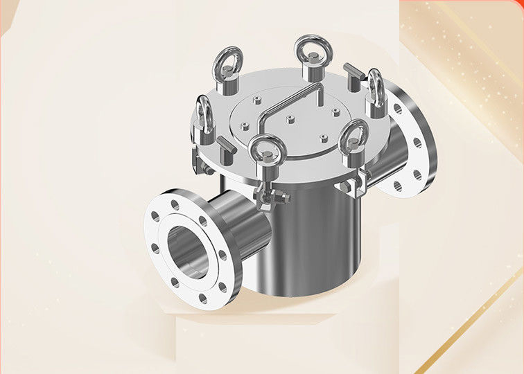 Acero inoxidable Magneto permanente extractor de hierro de tubería de hierro separador de brida montado diseño extendido resistente a la corrosión