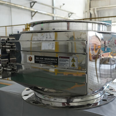 High-Gradient Self-Cleaning Permanent Magnetic Separator with Pneumatic Drive for Continuous Iron Removal